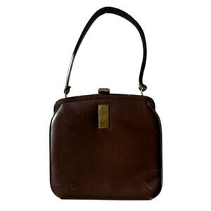Rare Vintage Kelly-Style Handbag Parisian Glove-Tanned Leather